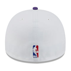Los Angeles Lakers 2025 NBA Draft A-Frame 59FIFTY Fitted Hat White/Purple