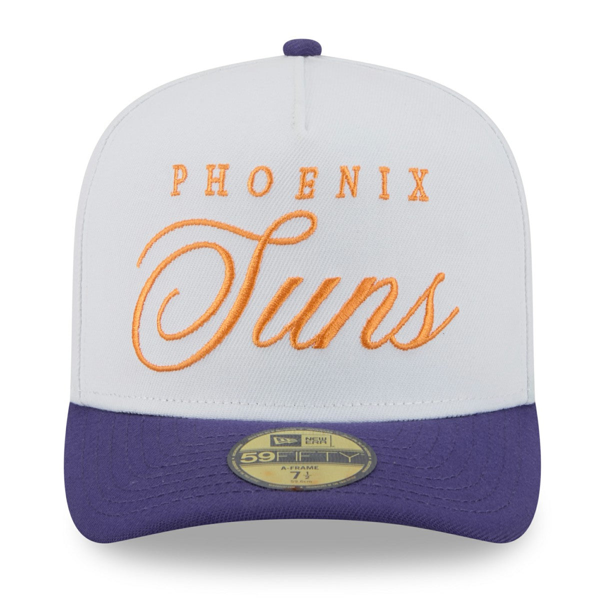 Phoenix Suns 2025 NBA Draft A-Frame 59FIFTY Fitted Hat White/Purple