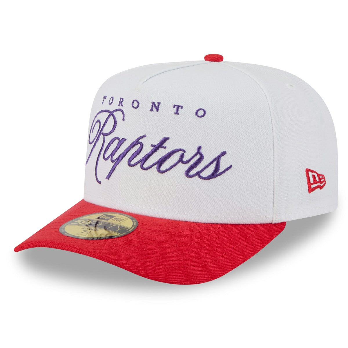 Toronto Raptors 2025 NBA Draft A-Frame 59FIFTY Fitted Hat White/Red