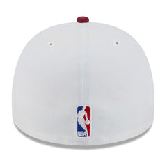 Cleveland Cavaliers 2025 NBA Draft A-Frame 59FIFTY Fitted Hat White/Wine