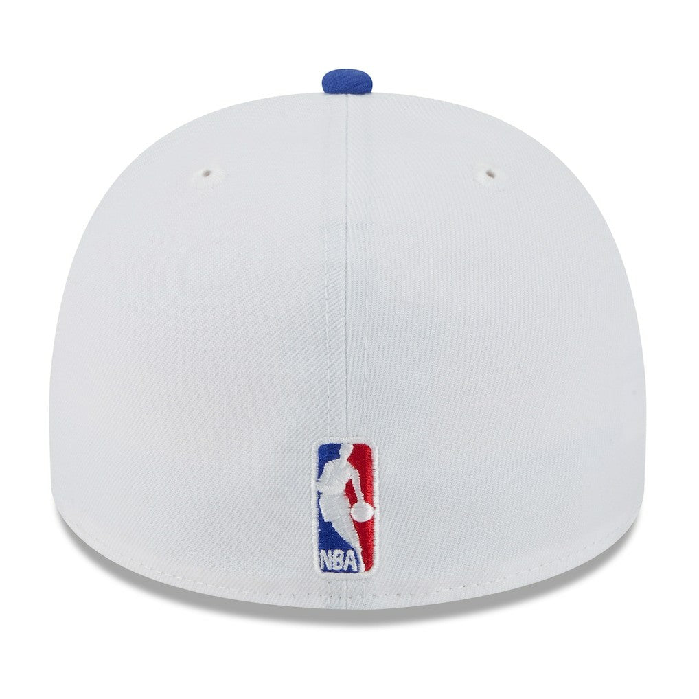 Golden State Warriors 2025 NBA Draft A-Frame 59FIFTY Fitted Hat White/Royal