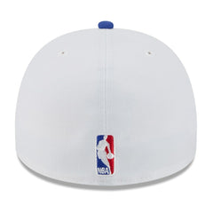 Golden State Warriors 2025 NBA Draft A-Frame 59FIFTY Fitted Hat White/Royal