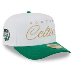 Boston Celtics 2025 NBA Draft A-Frame 59FIFTY Fitted Hat White/Kelly Green