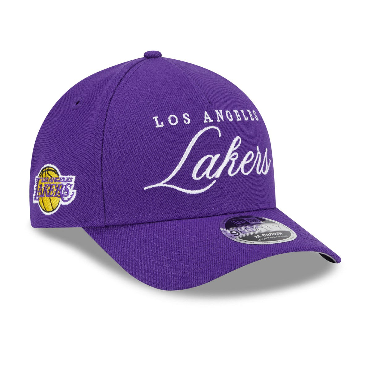 Los Angeles Lakers 2025 NBA Draft M-Crown A-Frame 9FORTY Adjustable Hat Purple