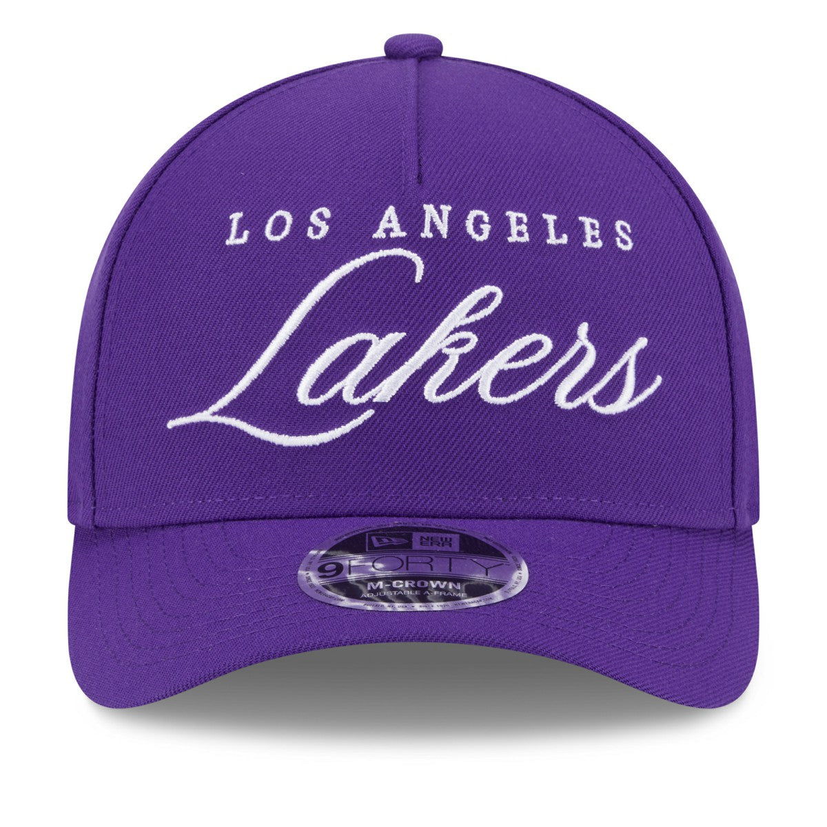 Los Angeles Lakers 2025 NBA Draft M-Crown A-Frame 9FORTY Adjustable Hat Purple