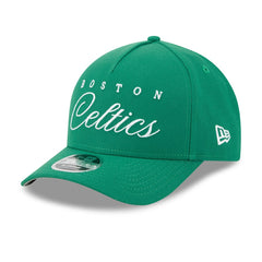 Boston Celtics 2025 NBA Draft M-Crown A-Frame 9FORTY Adjustable Hat Kelly Green