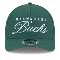 Milwaukee Bucks 2025 NBA Draft M-Crown A-Frame 9FORTY Adjustable Hat Hunter Green