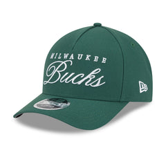 Milwaukee Bucks 2025 NBA Draft M-Crown A-Frame 9FORTY Adjustable Hat Hunter Green