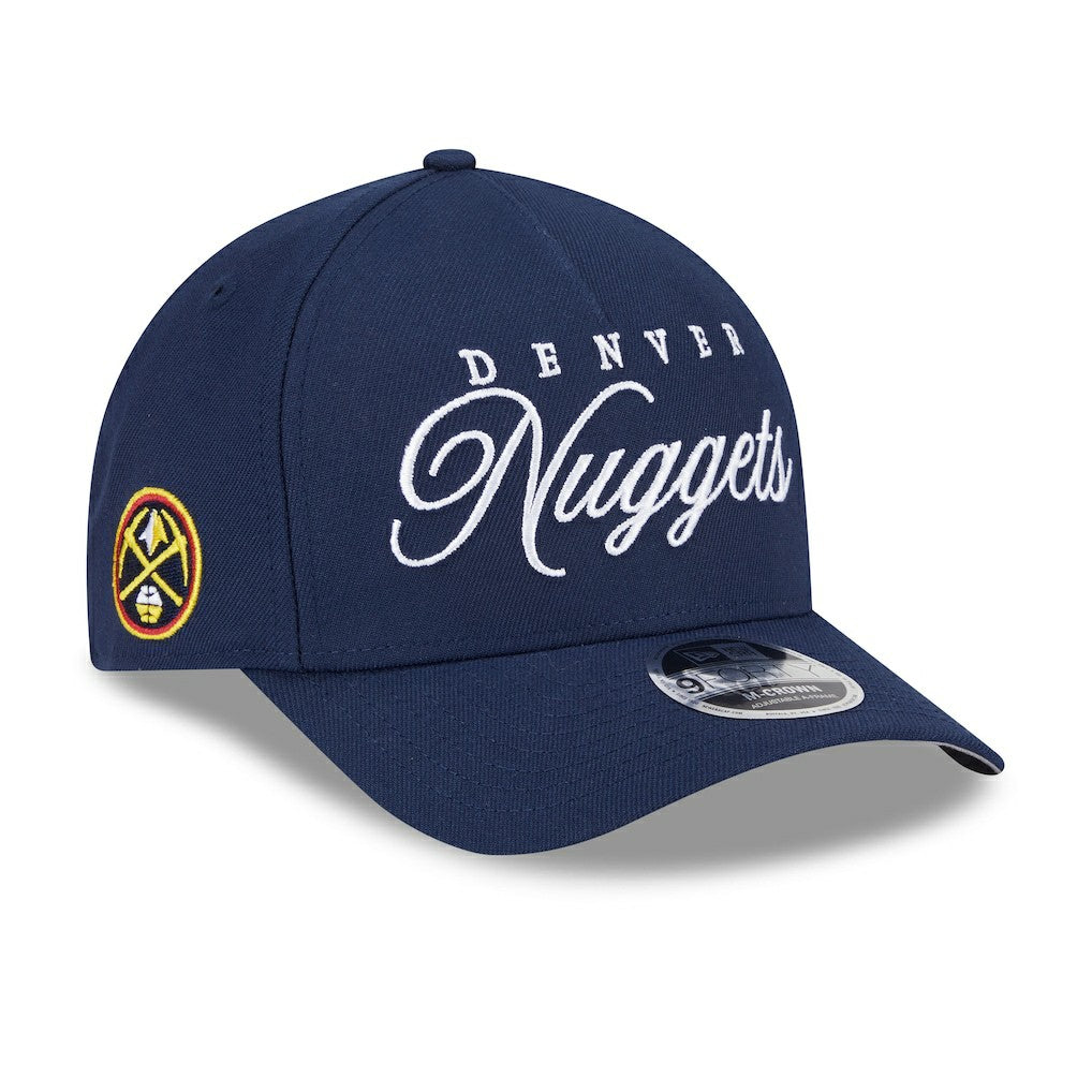 Denver Nuggets 2025 NBA Draft M-Crown A-Frame 9FORTY Adjustable Hat Navy