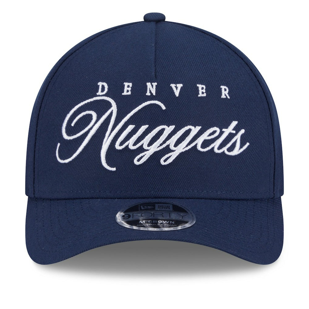 Denver Nuggets 2025 NBA Draft M-Crown A-Frame 9FORTY Adjustable Hat Navy