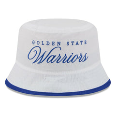 Golden State Warriors 2025 NBA Draft Nylon Bucket Hat White/Royal