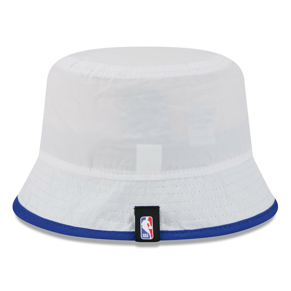 Golden State Warriors 2025 NBA Draft Nylon Bucket Hat White/Royal