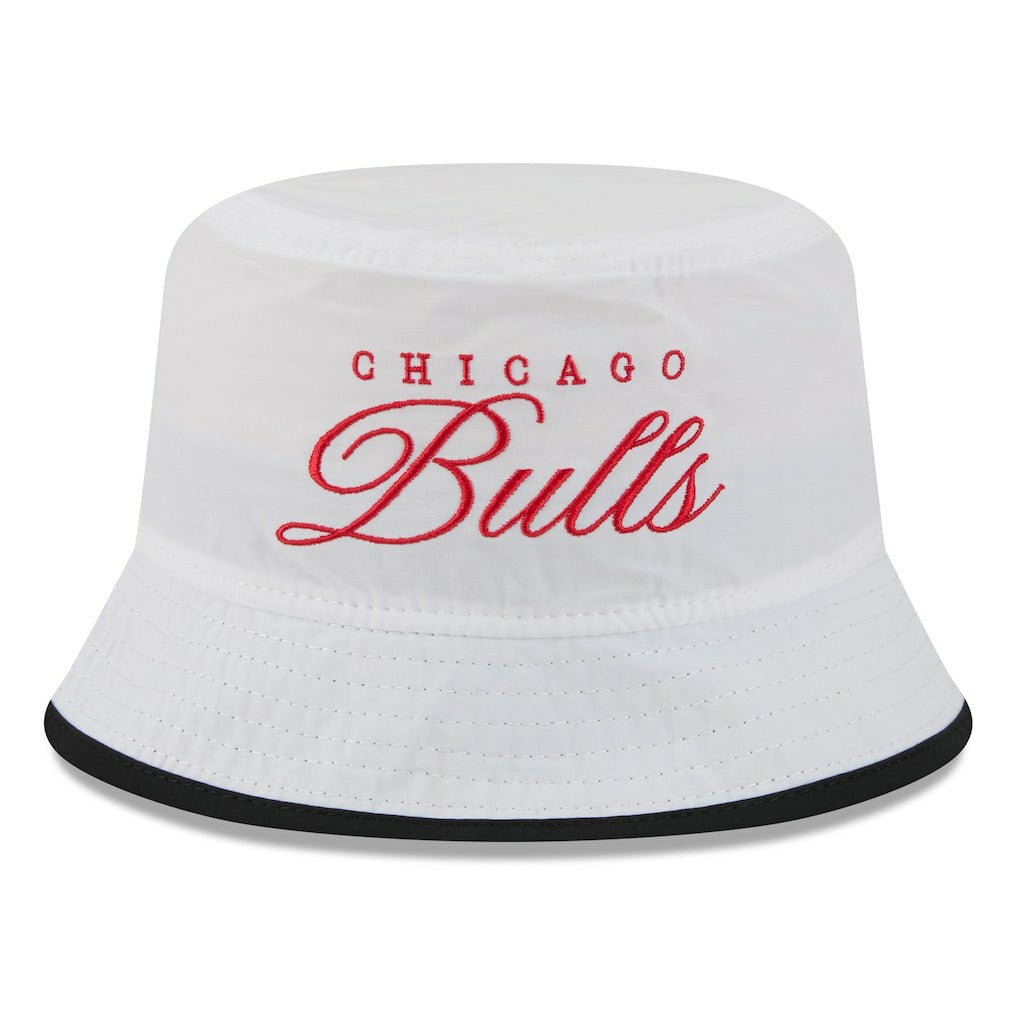 Chicago Bulls 2025 NBA Draft Nylon Bucket Hat White/Black