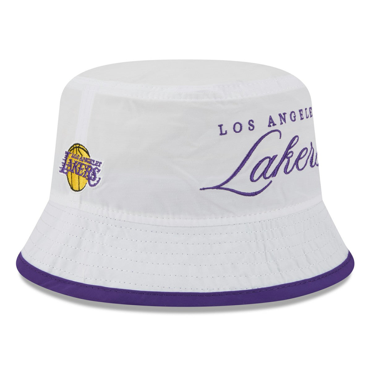 Los Angeles Lakers 2025 NBA Draft Nylon Bucket Hat White/Purple