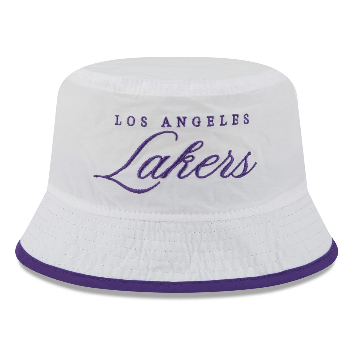 Los Angeles Lakers 2025 NBA Draft Nylon Bucket Hat White/Purple
