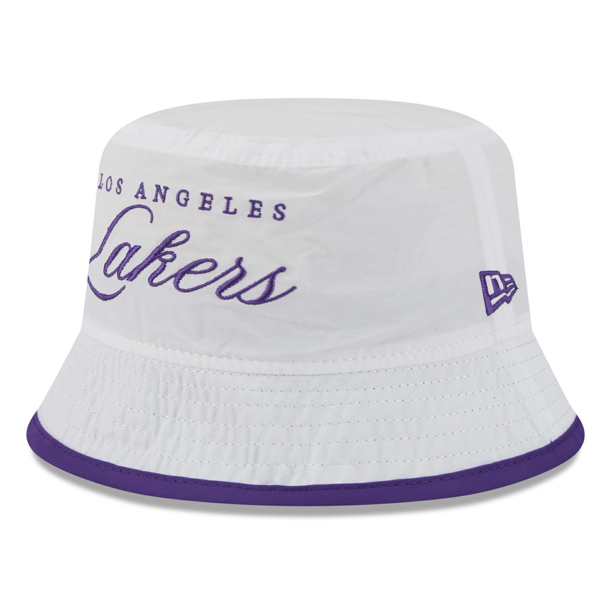 Los Angeles Lakers 2025 NBA Draft Nylon Bucket Hat White/Purple