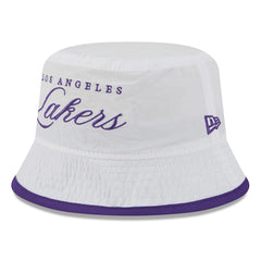 Los Angeles Lakers 2025 NBA Draft Nylon Bucket Hat White/Purple