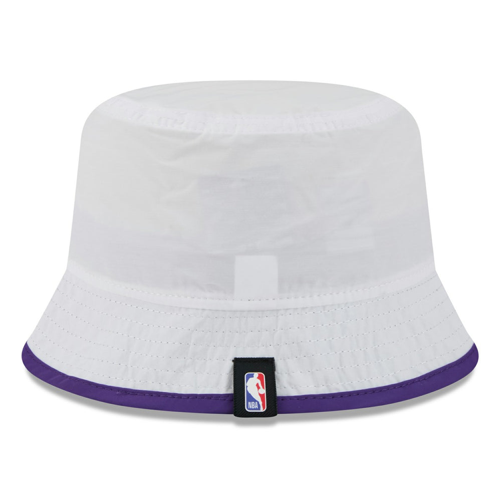 Los Angeles Lakers 2025 NBA Draft Nylon Bucket Hat White/Purple