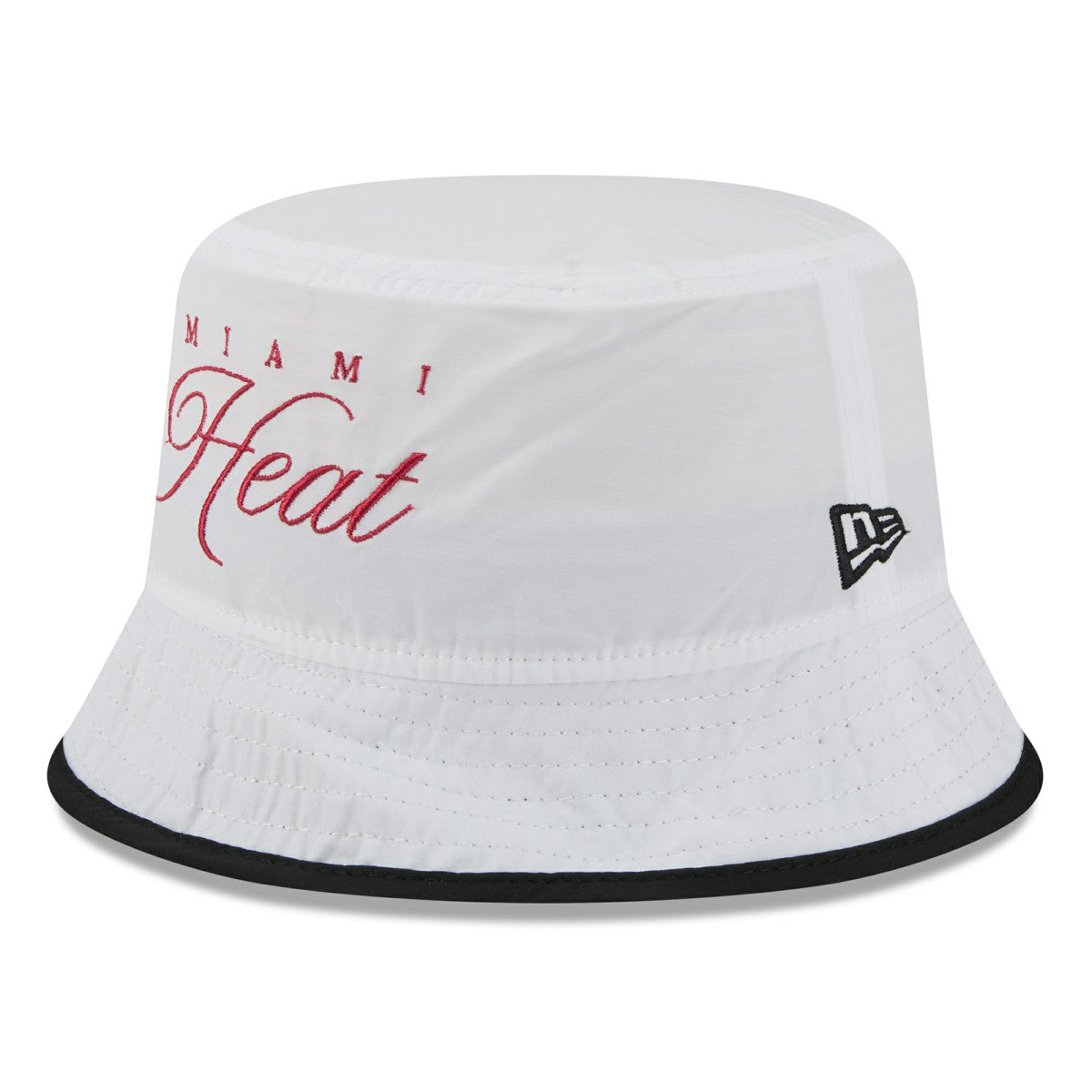 Miami Heat 2025 NBA Draft Nylon Bucket Hat White/Black