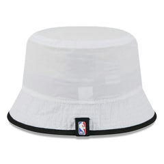 Miami Heat 2025 NBA Draft Nylon Bucket Hat White/Black
