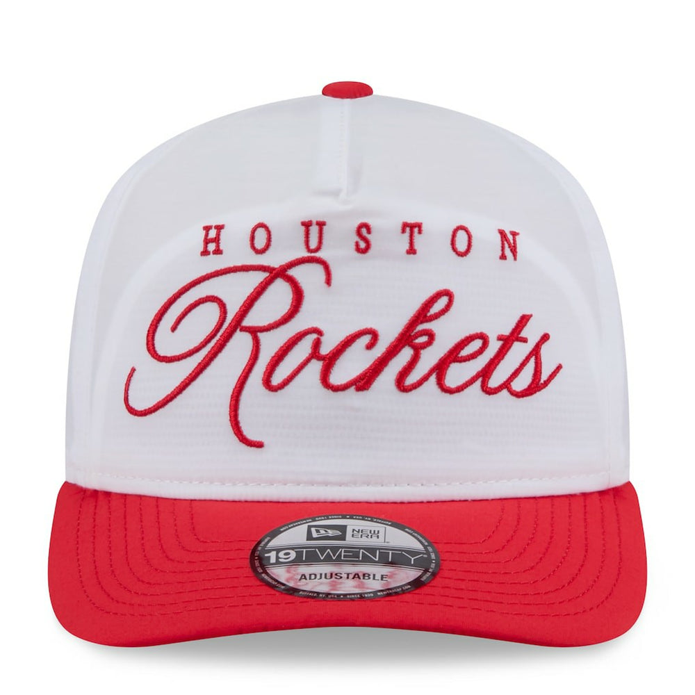 Houston Rockets 2025 NBA Draft On-Stage Nylon 19TWENTY Adjustable Hat White/Red