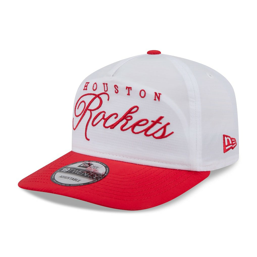 Houston Rockets 2025 NBA Draft On-Stage Nylon 19TWENTY Adjustable Hat White/Red