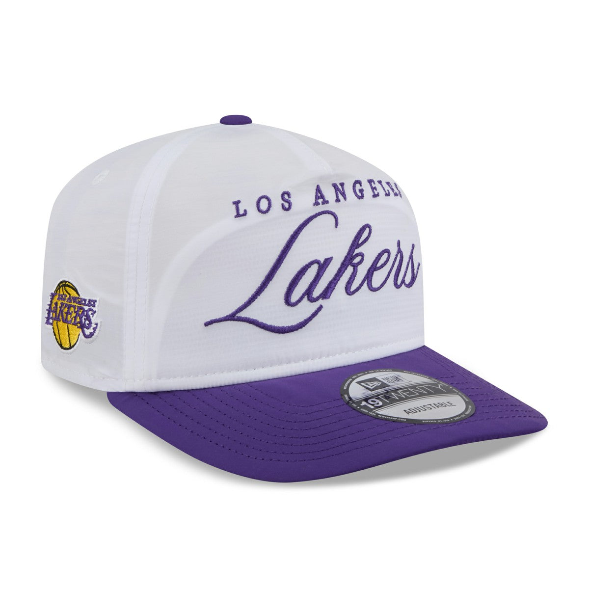Los Angeles Lakers 2025 NBA Draft On-Stage Nylon 19TWENTY Adjustable Hat White/Purple