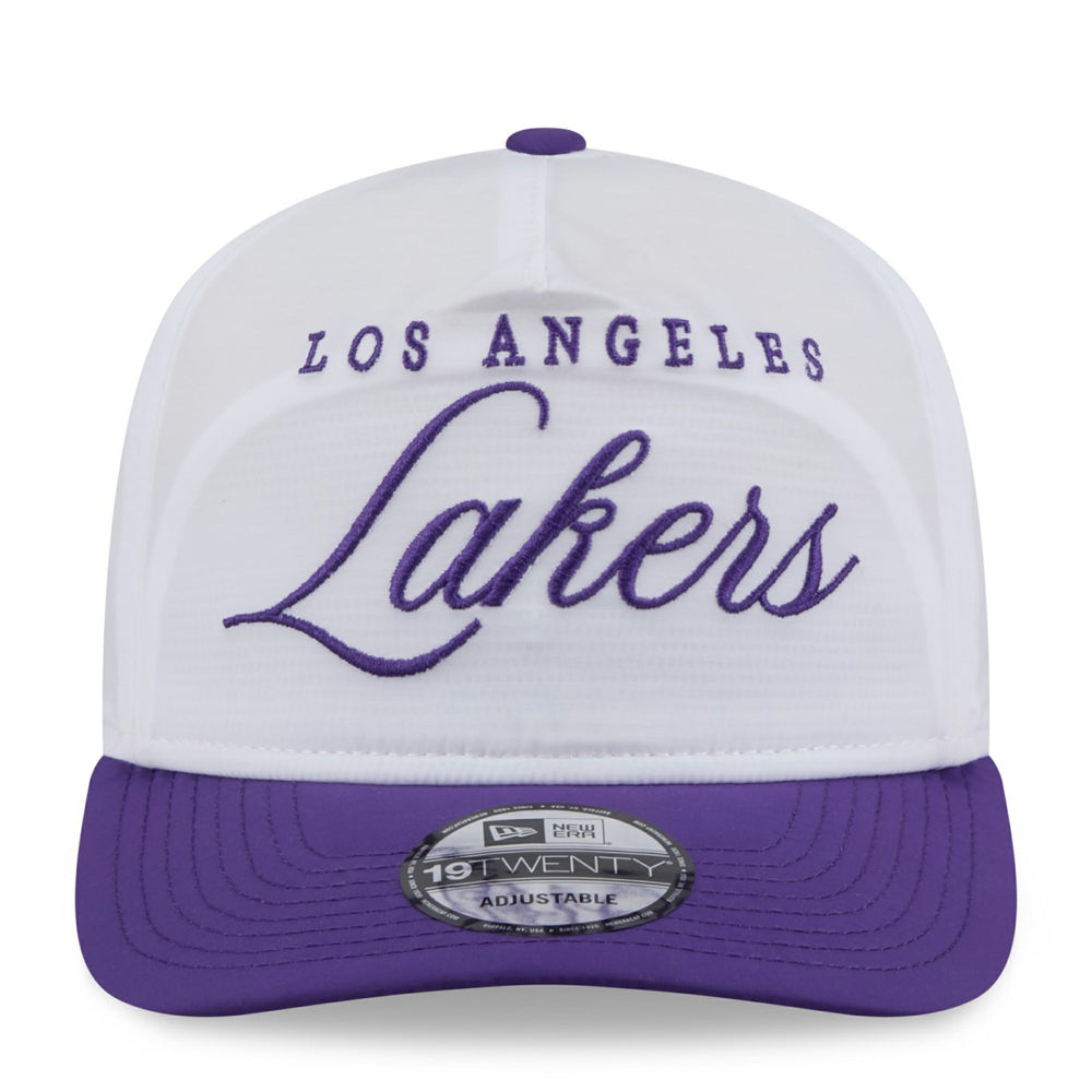 Los Angeles Lakers 2025 NBA Draft On-Stage Nylon 19TWENTY Adjustable Hat White/Purple
