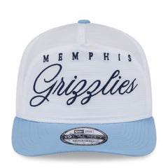 Memphis Grizzlies 2025 NBA Draft On-Stage Nylon 19TWENTY Adjustable Hat White/Light Blue