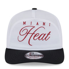 Miami Heat 2025 NBA Draft On-Stage Nylon 19TWENTY Adjustable Hat White/Black