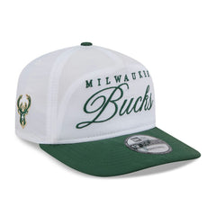 Milwaukee Bucks 2025 NBA Draft On-Stage Nylon 19TWENTY Adjustable Hat White/Hunter Green