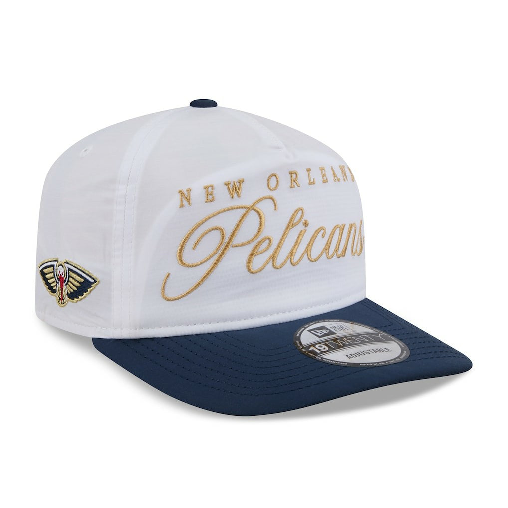 New Orleans Pelicans 2025 NBA Draft On-Stage Nylon 19TWENTY Adjustable Hat White/Navy