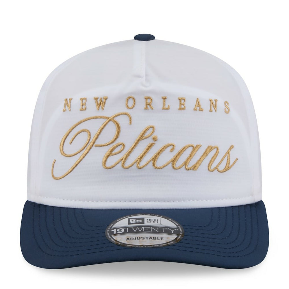 New Orleans Pelicans 2025 NBA Draft On-Stage Nylon 19TWENTY Adjustable Hat White/Navy