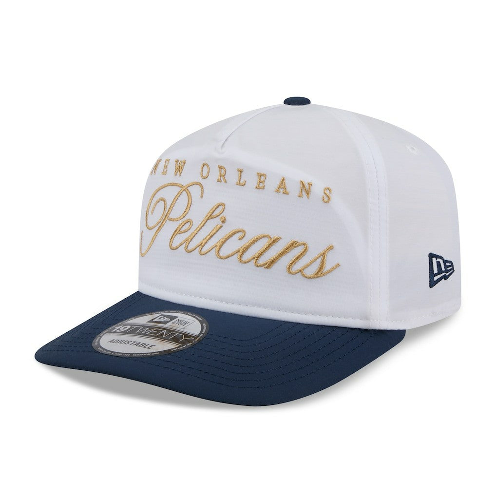 New Orleans Pelicans 2025 NBA Draft On-Stage Nylon 19TWENTY Adjustable Hat White/Navy