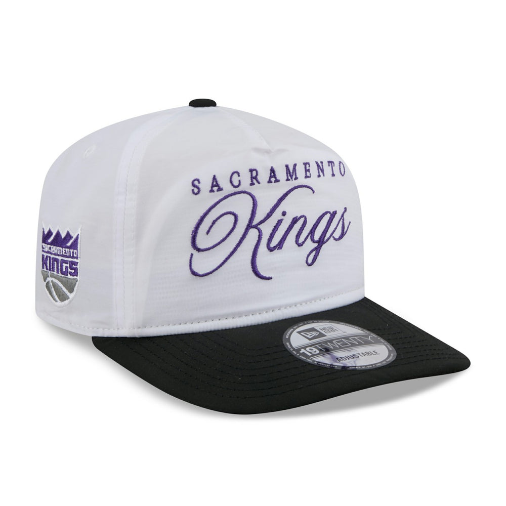 Sacramento Kings 2025 NBA Draft On-Stage Nylon 19TWENTY Adjustable Hat White/Black