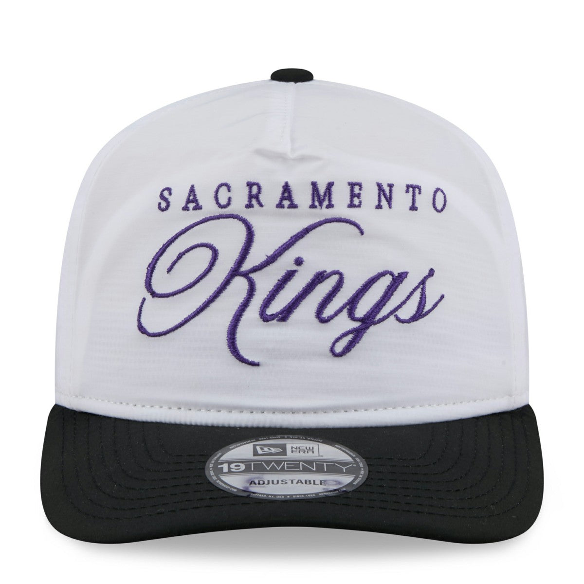 Sacramento Kings 2025 NBA Draft On-Stage Nylon 19TWENTY Adjustable Hat White/Black