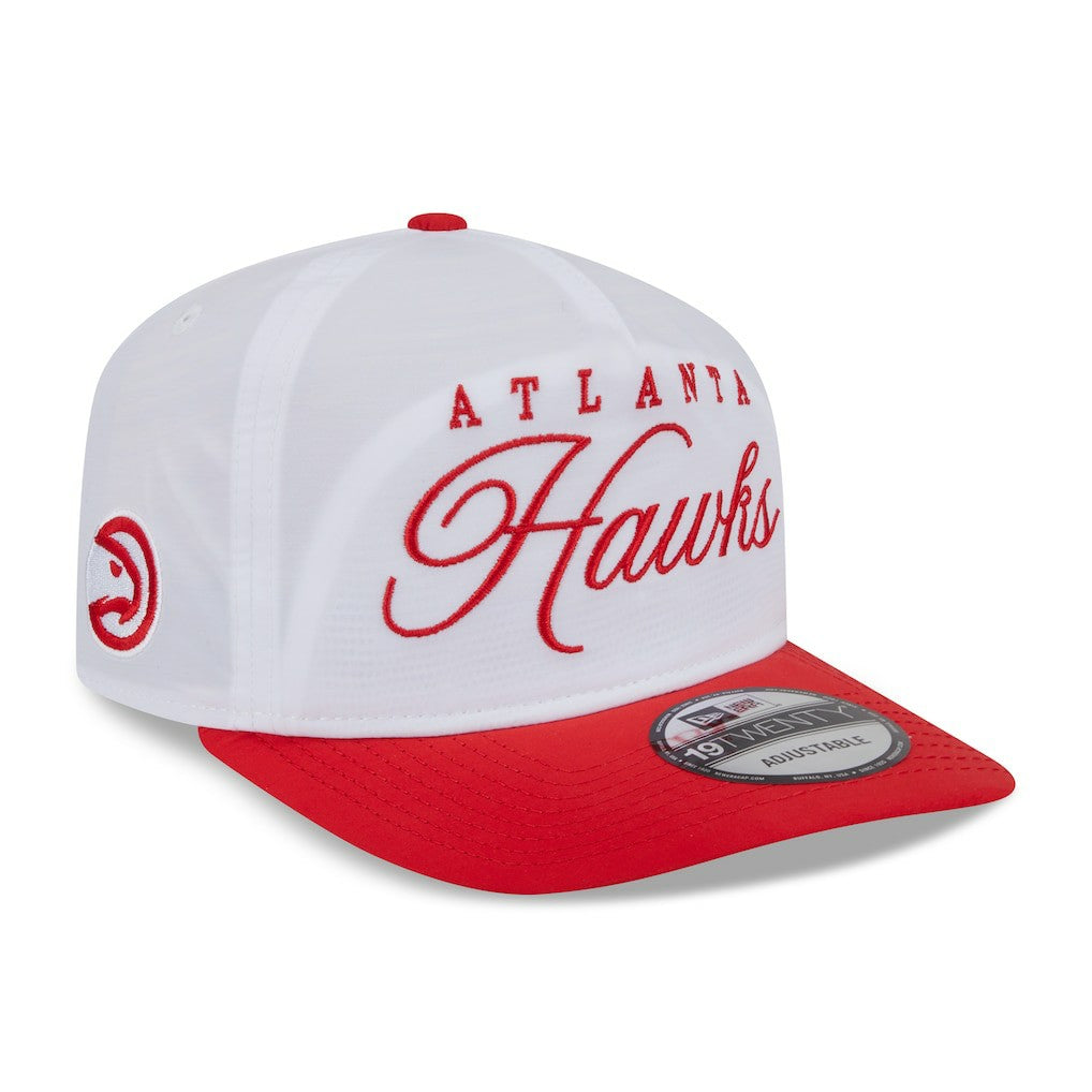 Atlanta Hawks 2025 NBA Draft On-Stage Nylon 19TWENTY Adjustable Hat White/Red