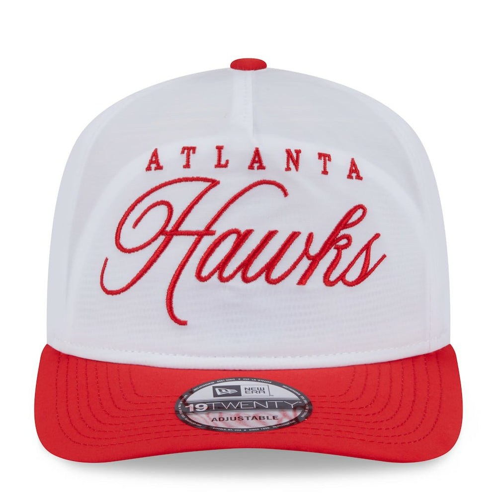 Atlanta Hawks 2025 NBA Draft On-Stage Nylon 19TWENTY Adjustable Hat White/Red