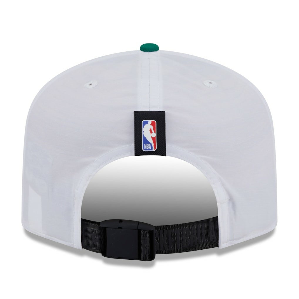 Boston Celtics 2025 NBA Draft On-Stage Nylon 19TWENTY Adjustable Hat White/Kelly Green