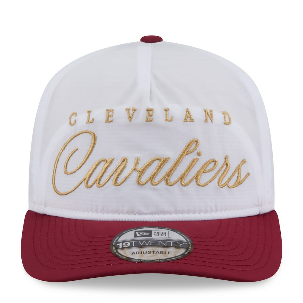 Cleveland Cavaliers 2025 NBA Draft On-Stage Nylon 19TWENTY Adjustable Hat White/Wine