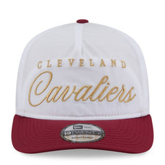 Cleveland Cavaliers 2025 NBA Draft On-Stage Nylon 19TWENTY Adjustable Hat White/Wine