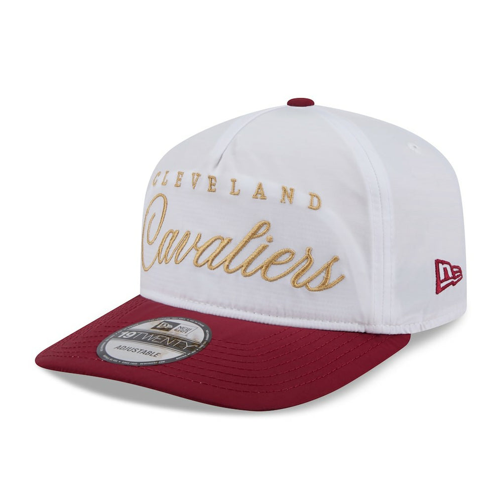 Cleveland Cavaliers 2025 NBA Draft On-Stage Nylon 19TWENTY Adjustable Hat White/Wine