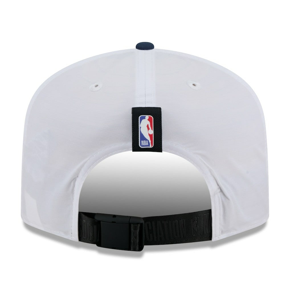 Denver Nuggets 2025 NBA Draft On-Stage Nylon 19TWENTY Adjustable Hat White/Navy