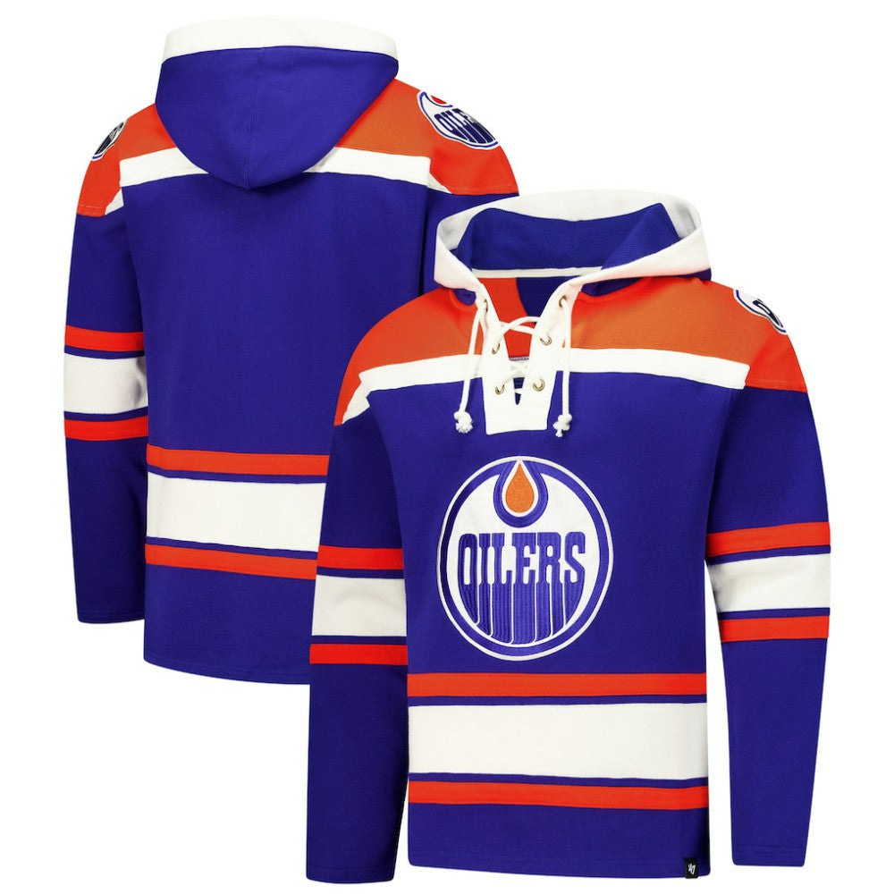 NHL Edmonton Oilers '47 Superior Lacer Hoodie - Royal