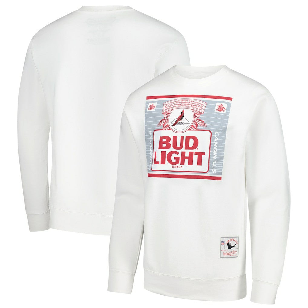 Arizona Cardinals x Bud Light The Crest Pullover Sweatshirt White
