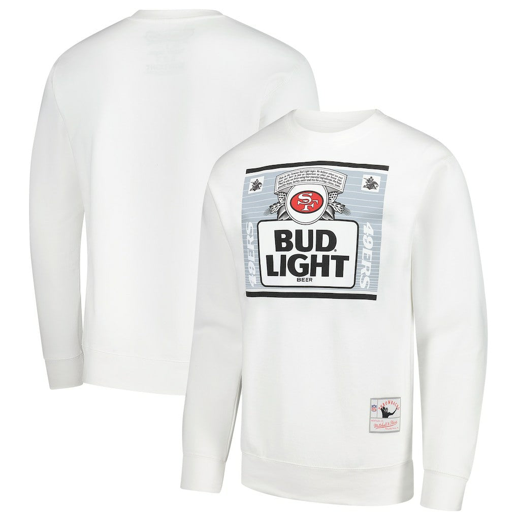 San Francisco 49ers x Bud Light The Crest Pullover Sweatshirt White