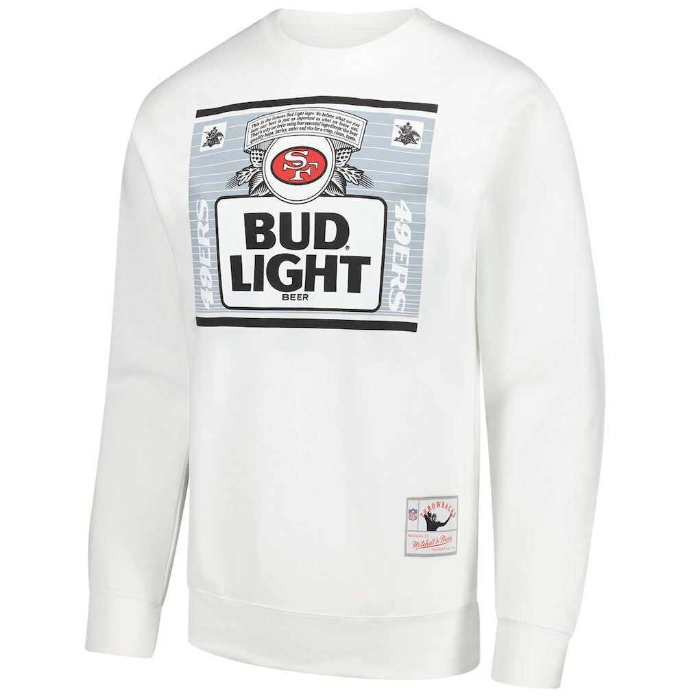 San Francisco 49ers x Bud Light The Crest Pullover Sweatshirt White