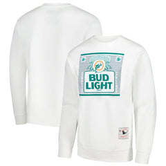 Miami Dolphins x Bud Light The Crest Pullover Sweatshirt White