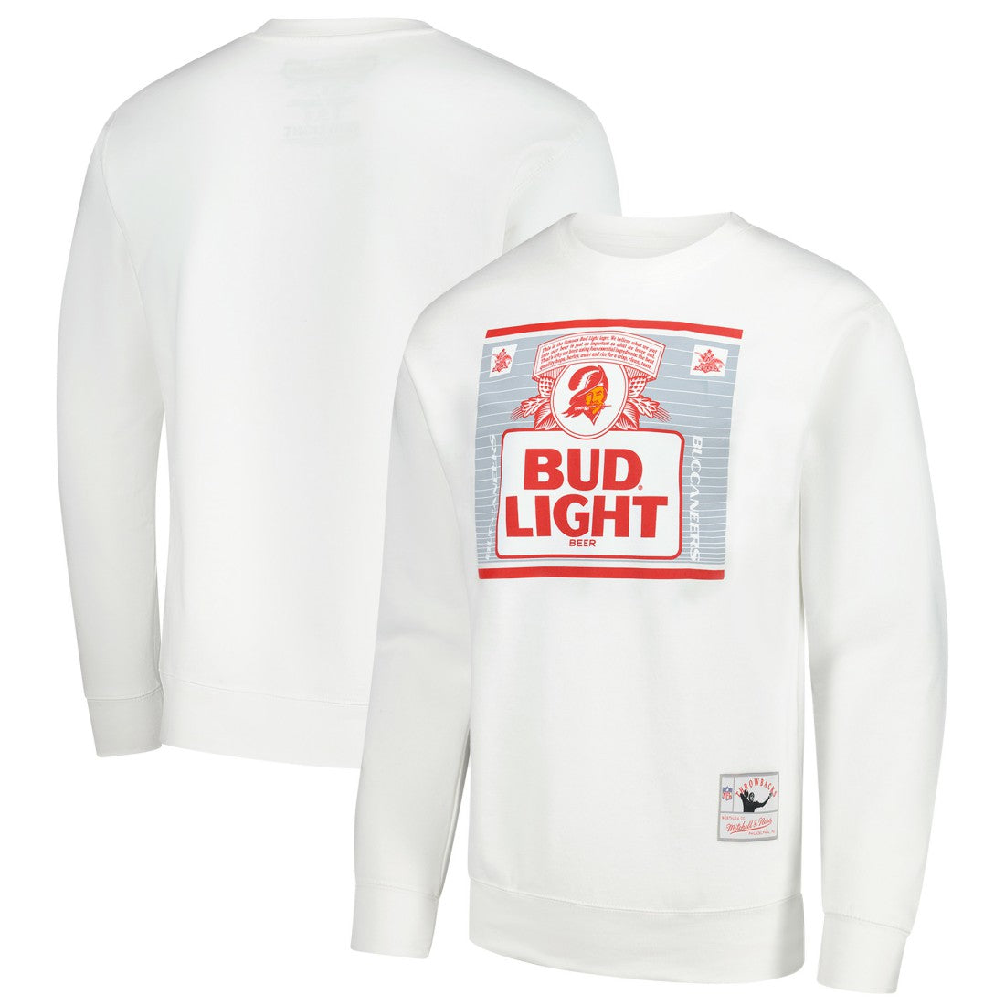 Tampa Bay Buccaneers x Bud Light The Crest Pullover Sweatshirt White