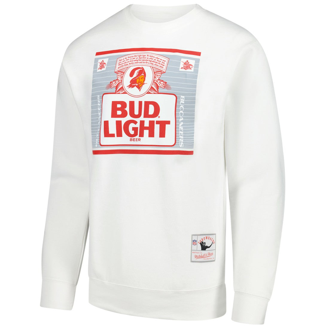 Tampa Bay Buccaneers x Bud Light The Crest Pullover Sweatshirt White